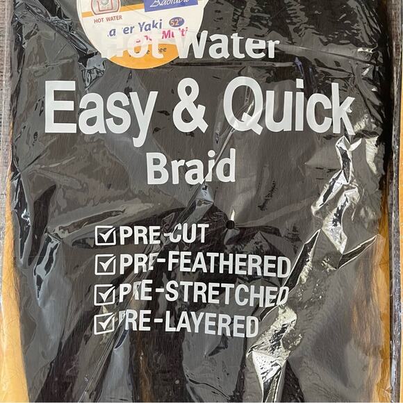 Adorable Pre-Stretched Layer Yaki 52” 3pcs Multi-Pack Hair Braiding Color #2 - Picture 3 of 4